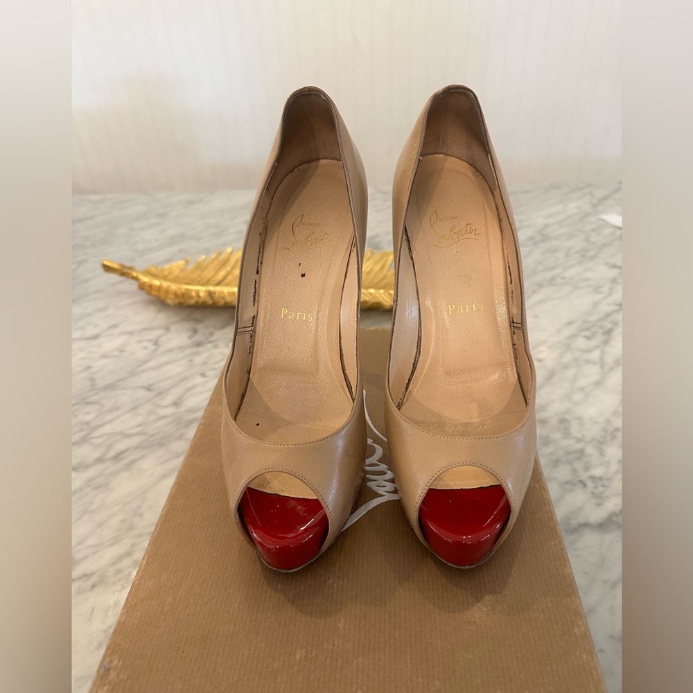 Christian louboutin vendome 120 patent toe